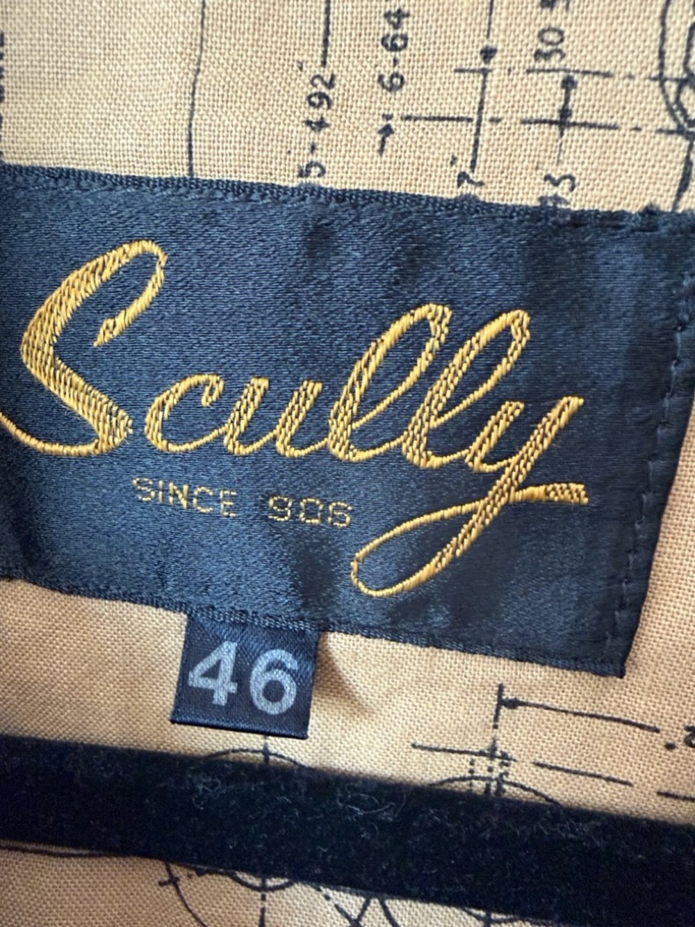 Vintage 80’s Scully Genuine Leather Distressed Bomber Jacket Size 46 (L/XL) - Picture 6 of 7